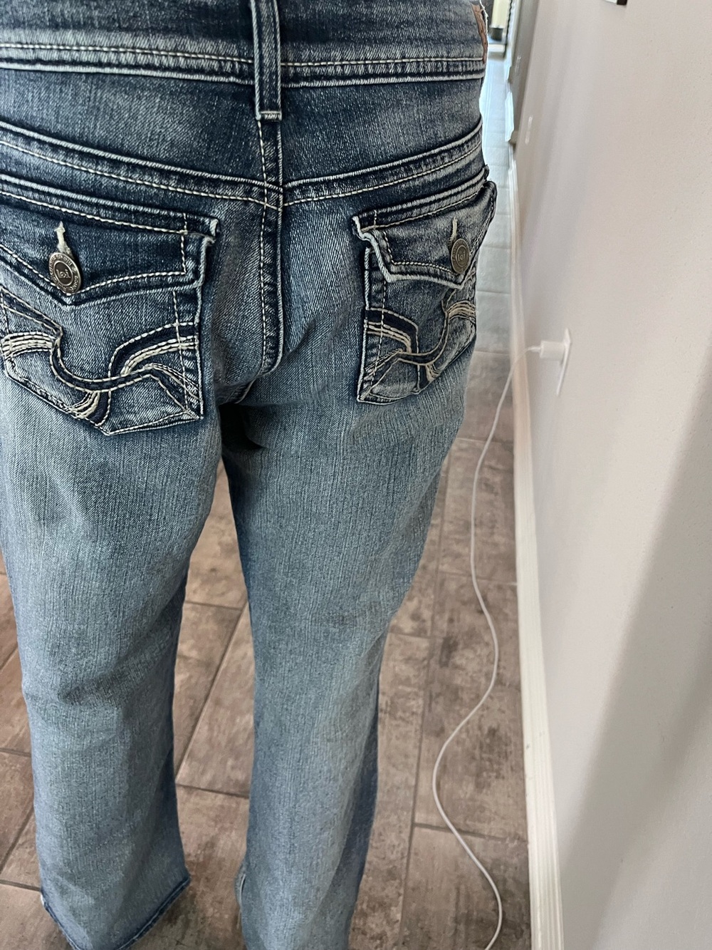Levi's Women's Dark Washed Flare Jeans - Picture 2 of 5